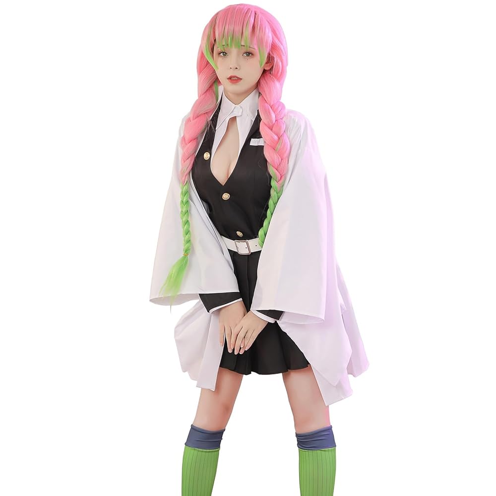 送料込！三分妄想 竈門炭治郎　セット済みウィッグ＋コスプレ衣装（羽織と脚パーツ） 三分妄想 鬼滅の刃 コスプレ 竈門炭治郎 炭治郎 衣装